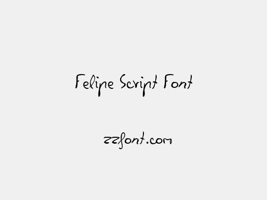 Felipe Script Font