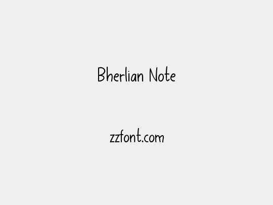 Bherlian Note