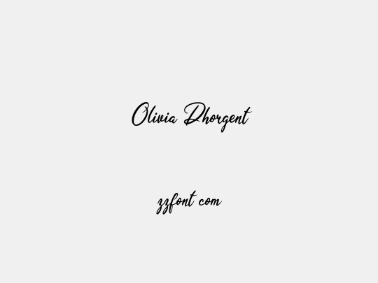  Olivia Dhorgent