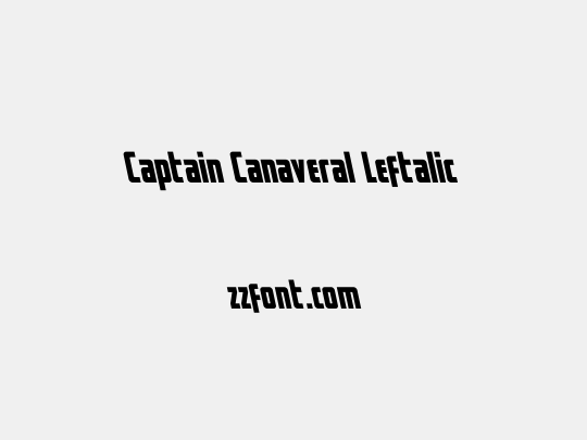 Captain Canaveral Leftalic