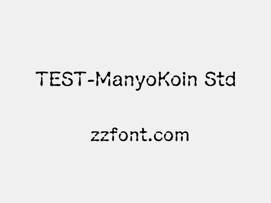 TEST-ManyoKoin Std