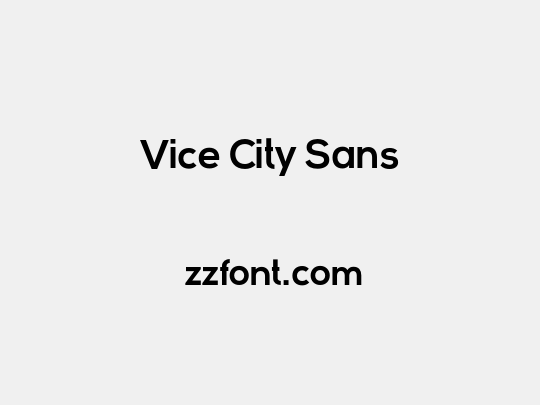 Vice City Sans