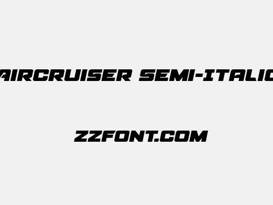Aircruiser Semi-Italic