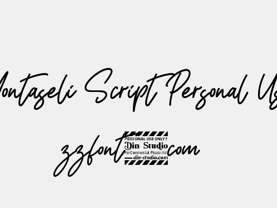 Montaseli Script Personal Use
