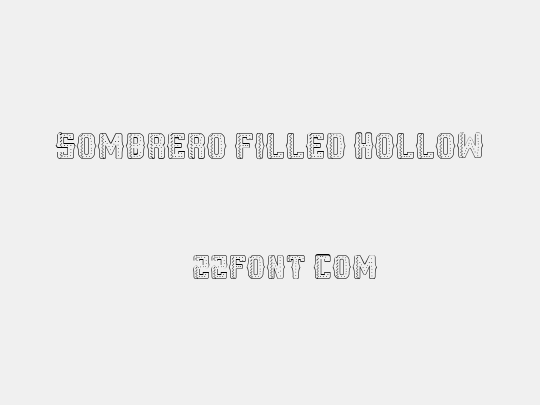 Sombrero Filled Hollow