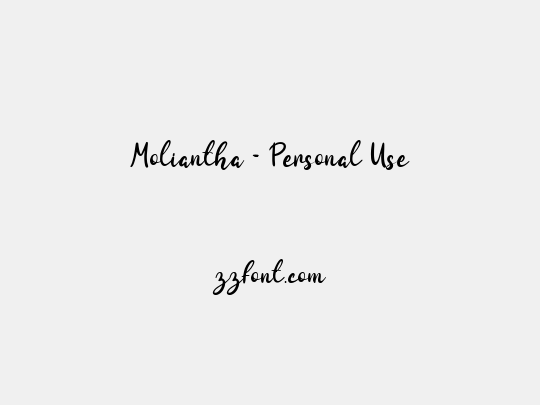 Moliantha - Personal Use