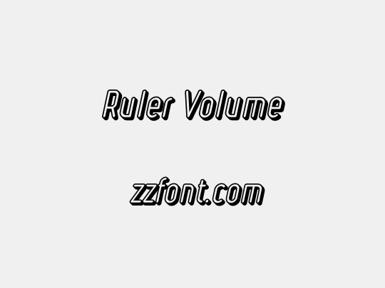 Ruler Volume
