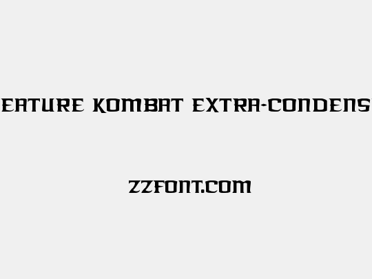 Kreature Kombat Extra-Condensed