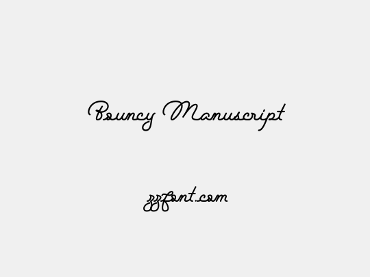 Bouncy Manuscript