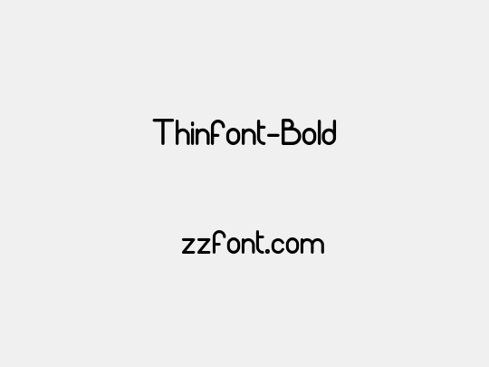 Thinfont-Bold