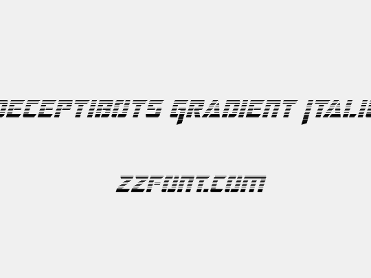 Deceptibots Gradient Italic