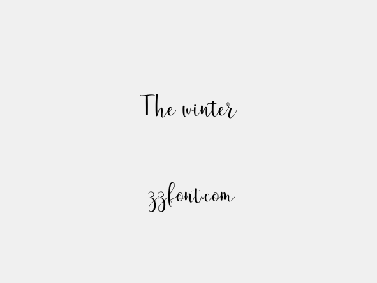 The winter