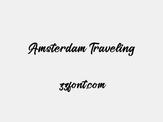 Amsterdam Traveling