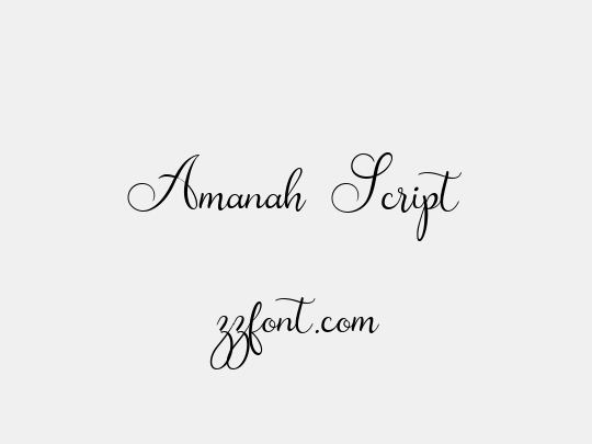 Amanah Script