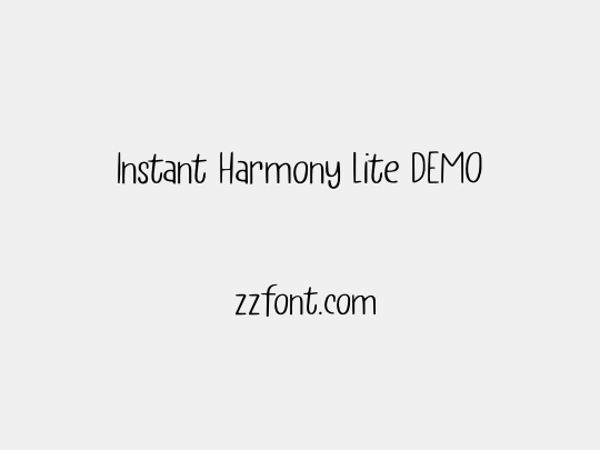 Instant Harmony Lite DEMO
