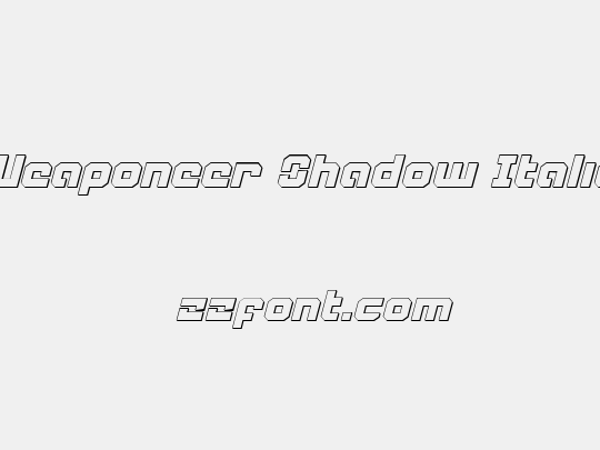 Weaponeer Shadow Italic