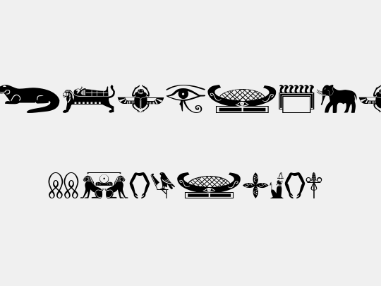 OldEgyptGlyphs