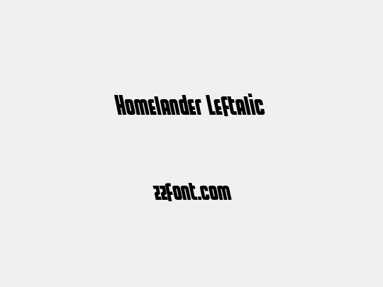 Homelander Leftalic