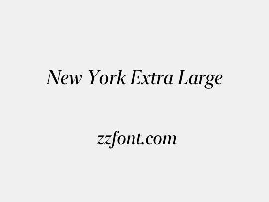 New York Extra Large