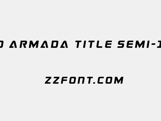 Astro Armada Title Semi-Italic