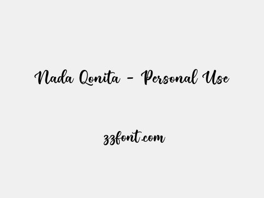 Nada Qonita - Personal Use