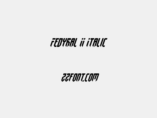 Fedyral II Italic