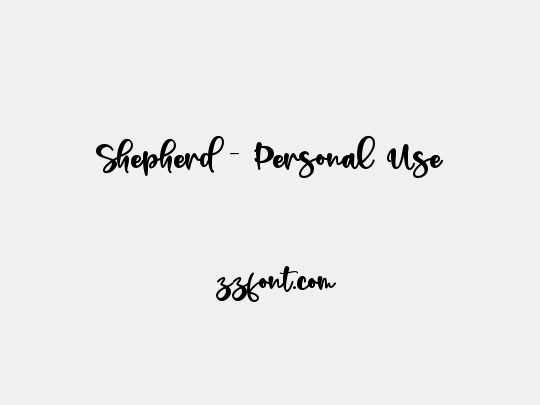 Shepherd - Personal Use