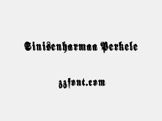 Sinisenharmaa Perkele