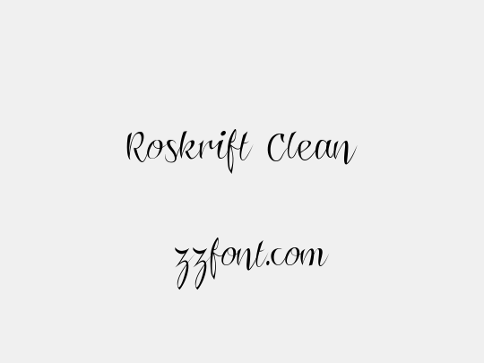 Roskrift Clean