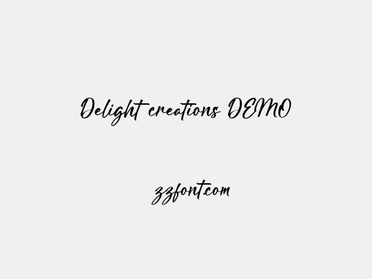 Delight creations DEMO