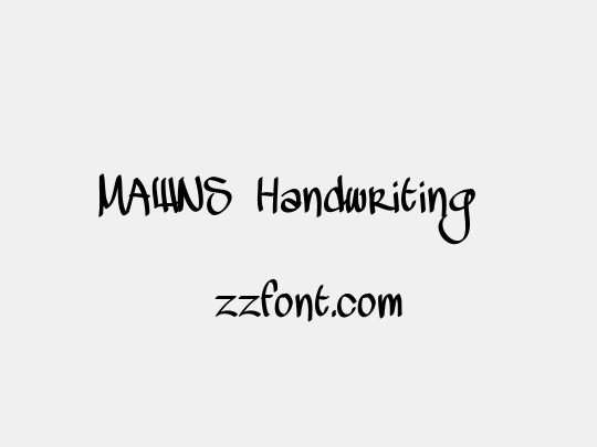 MAWNS Handwriting 