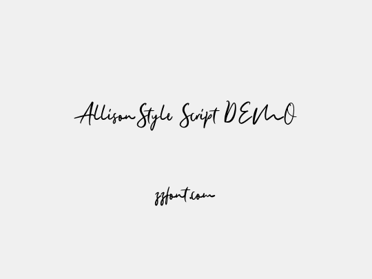 AllisonStyle Script DEMO
