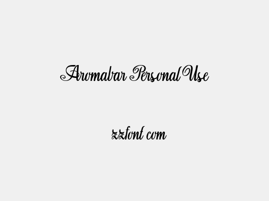Aromabar Personal Use