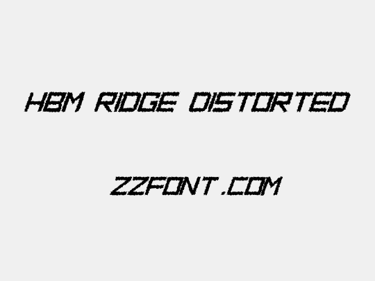 HBM Ridge Distorted