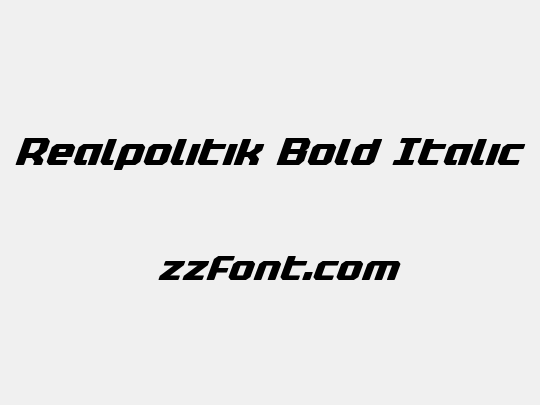 Realpolitik Bold Italic