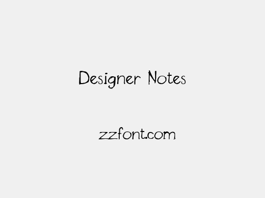 Designer Notes