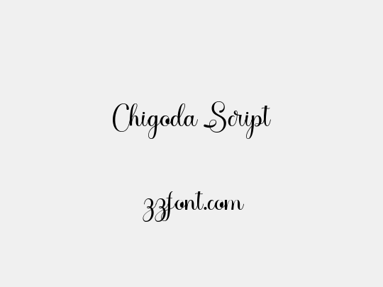 Chigoda Script