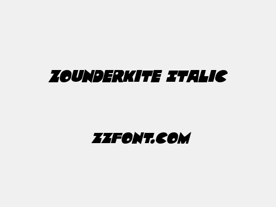 Zounderkite Italic