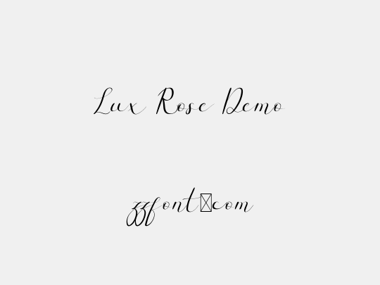Lux Rose Demo