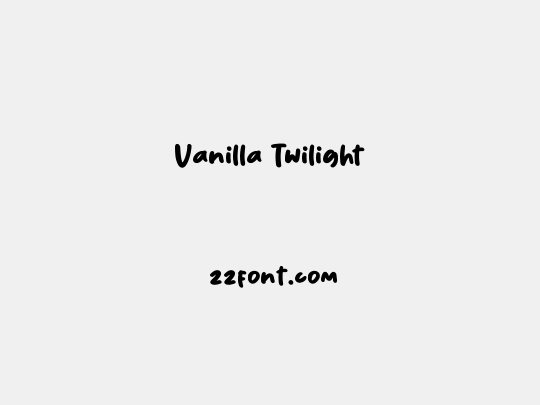 Vanilla Twilight