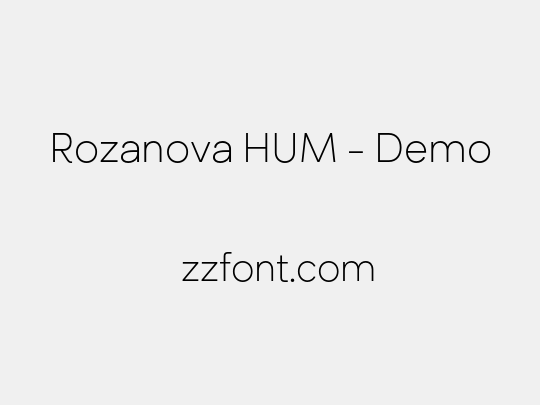 Rozanova HUM - Demo