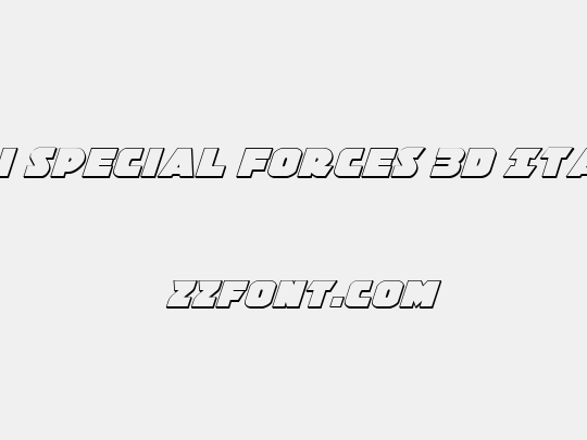 Jedi Special Forces 3D Italic