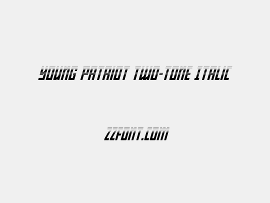 Young Patriot Two-Tone Italic