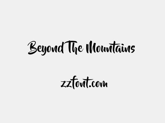 Beyond The Mountains