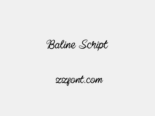 Baline Script