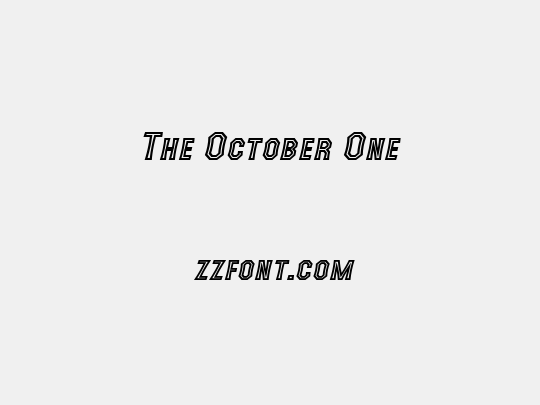 The October One