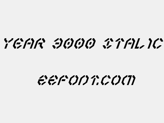Year 3000 Italic