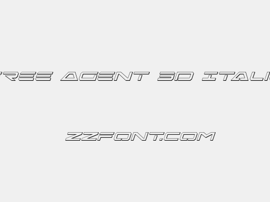 Free Agent 3D Italic
