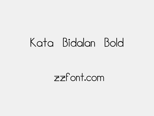 Kata Bidalan Bold