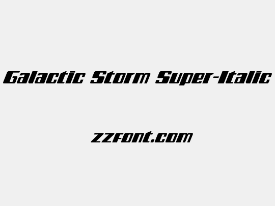 Galactic Storm Super-Italic